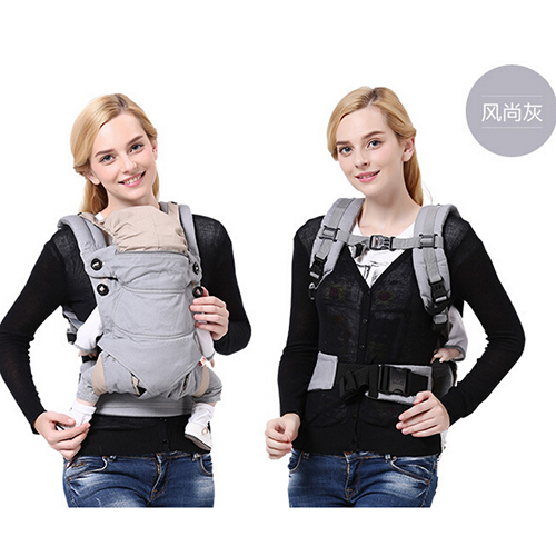 抱抱龍yinge背巾背帶時(shí)尚灰
