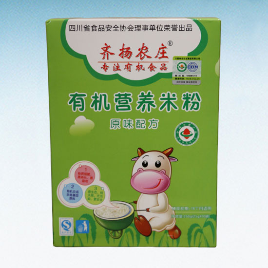 齊揚農(nóng)莊有機營養(yǎng)米粉(原味配方)盒裝