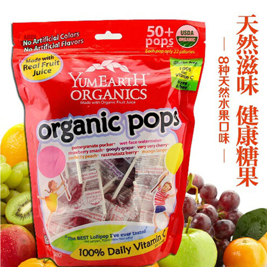 牙米滋綜合水果味棒棒糖349g50支