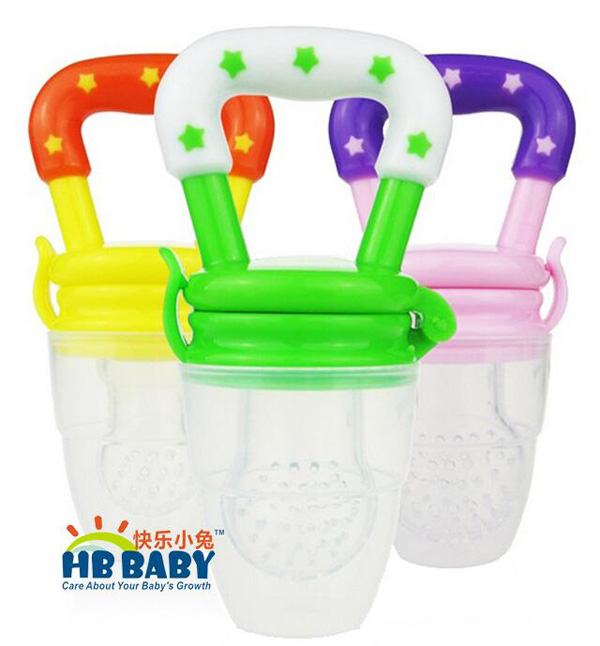 快樂小兔yinge硅膠輔食咬咬袋