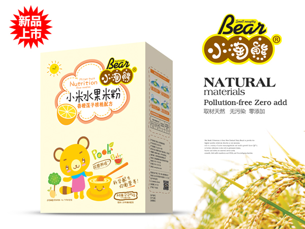 小淘熊香橙蓮子核桃小米水果米粉