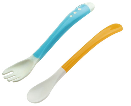 娃娃愛(ài)PP普通硅膠勺叉組