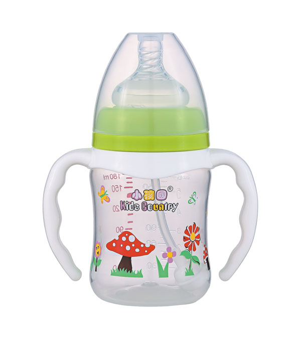 小孩國寬口直身自動PP奶瓶180ML