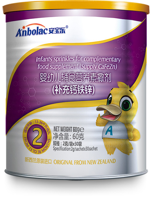 安寶樂嬰幼兒輔食營(yíng)養(yǎng)素撒劑(補(bǔ)充鈣鐵鋅)2段