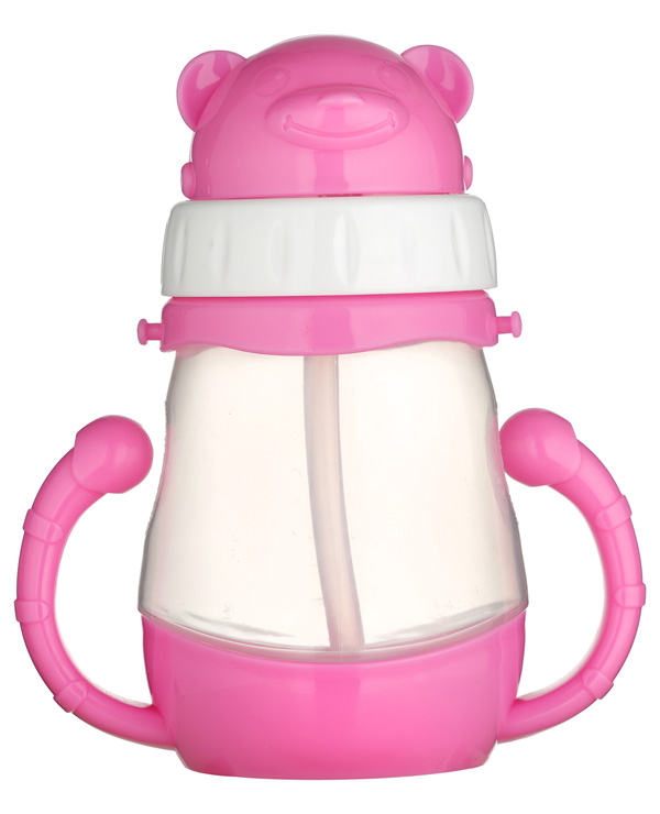 小蘋果吸管水杯 粉色