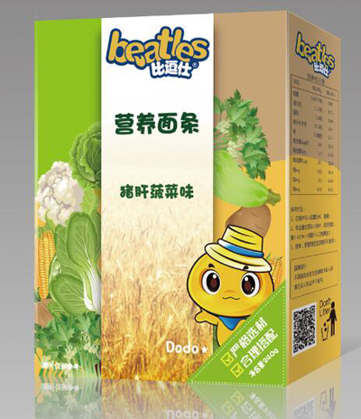 比逗仕營養(yǎng)面條-豬肝菠菜