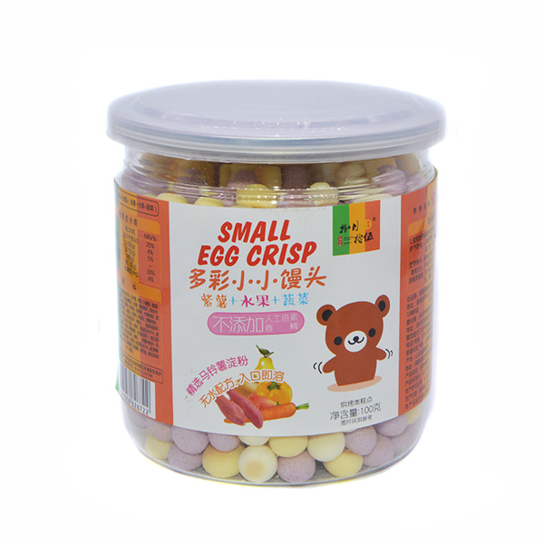 捌月拾伍多彩小小饅頭小熊紫薯+水果+蔬菜味100g