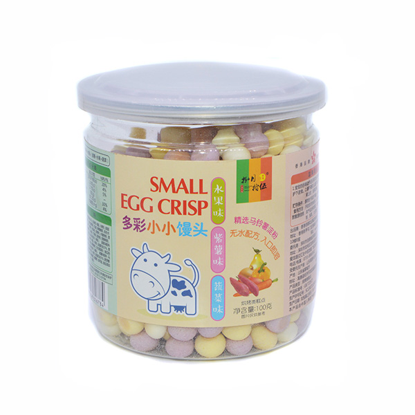 捌月拾伍多彩小小饅頭小牛水果+紫薯+蔬菜味100g