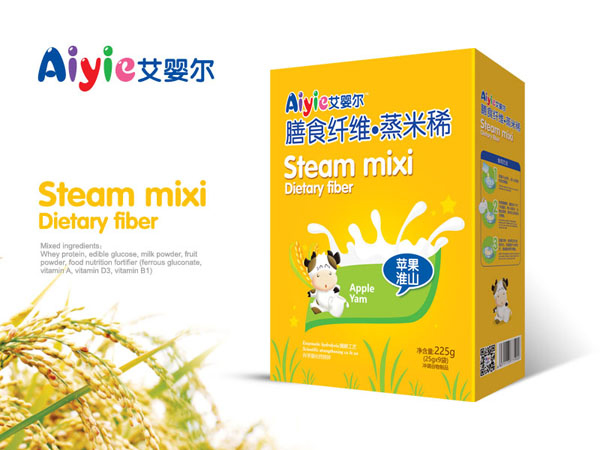 艾嬰爾膳食纖維蒸米稀-蘋果淮山盒裝