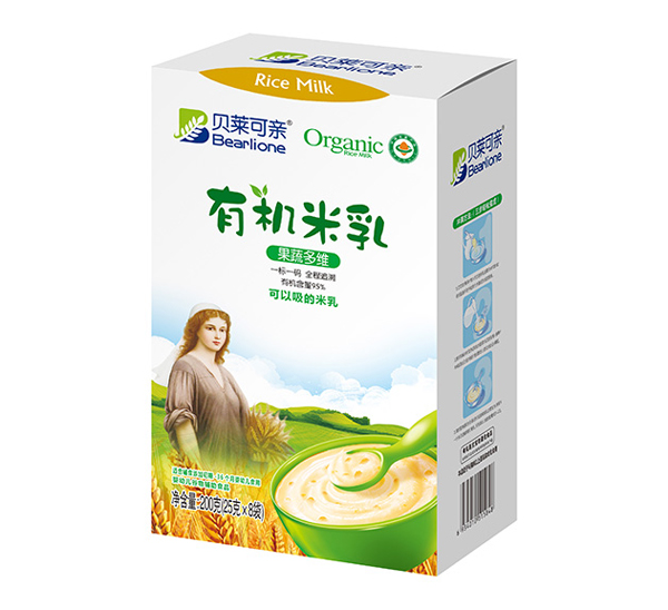 貝萊可親有機(jī)米乳-果蔬多維200克