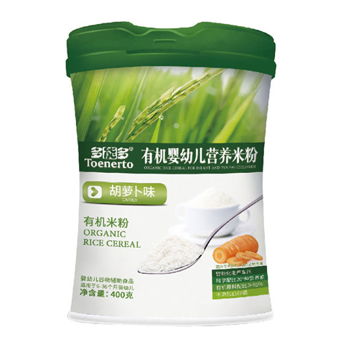 多能多胡蘿卜味有機(jī)嬰幼兒營養(yǎng)米粉桶裝