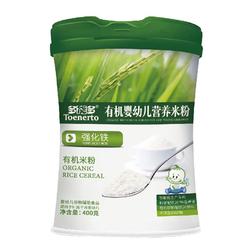 多能多強(qiáng)化鐵有機(jī)嬰幼兒營養(yǎng)米粉桶裝