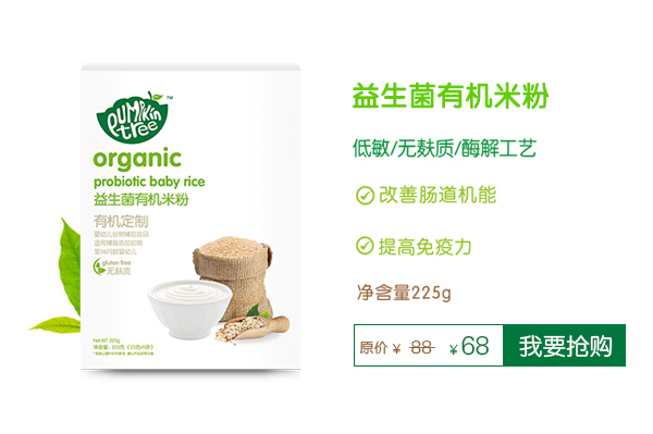 Pumpkin Tree南瓜樹(shù)益生菌有機(jī)米粉