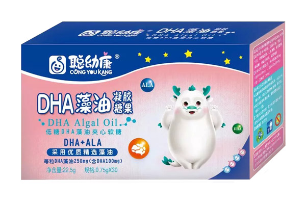 聰幼康DHA藻油凝膠糖果