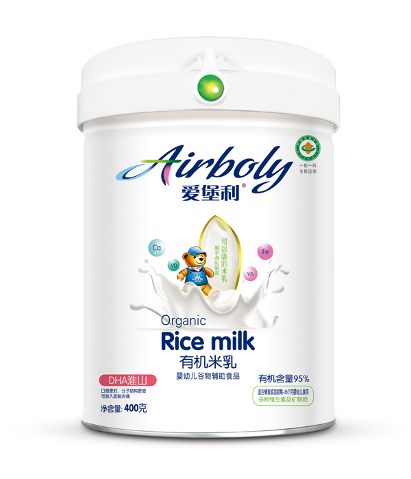 愛堡利DHA淮山有機(jī)米乳
