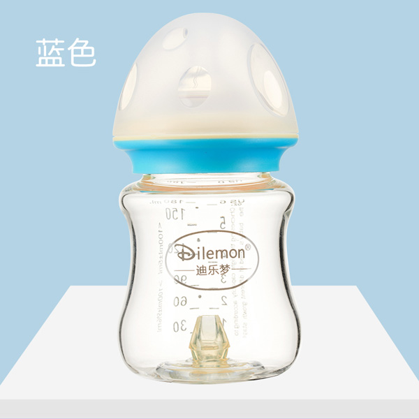 迪樂夢高鵬硅玻璃奶瓶5043藍(lán)色