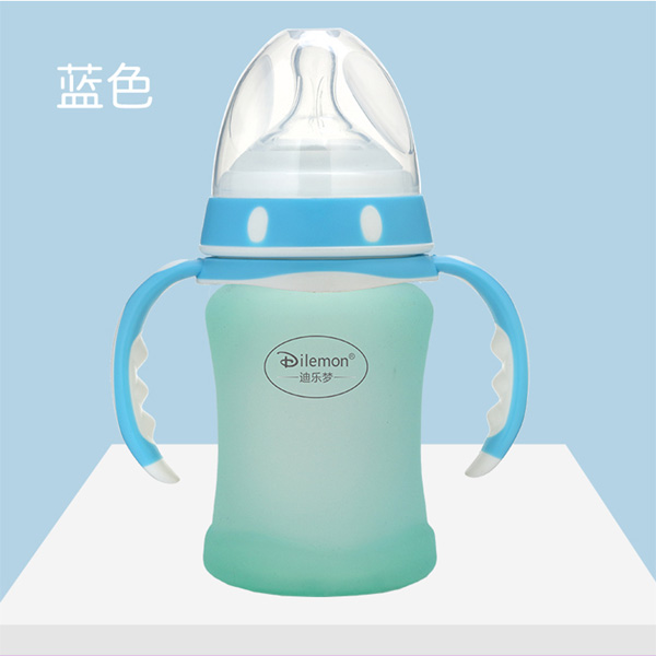 迪樂夢高鵬硅玻璃奶瓶5045藍(lán)色