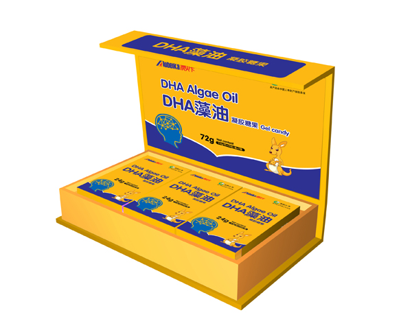 澳貝卡DHA藻油凝膠糖果木盒裝