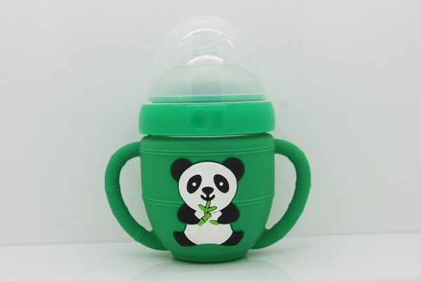 貝臣150ml 廣口徑帶硅膠套玻璃奶瓶