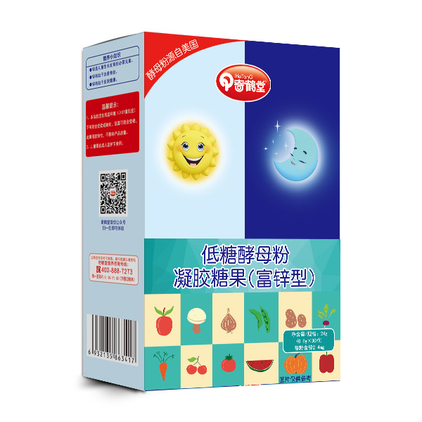 奇鶴堂低糖酵母粉凝膠糖果(富鋅型)