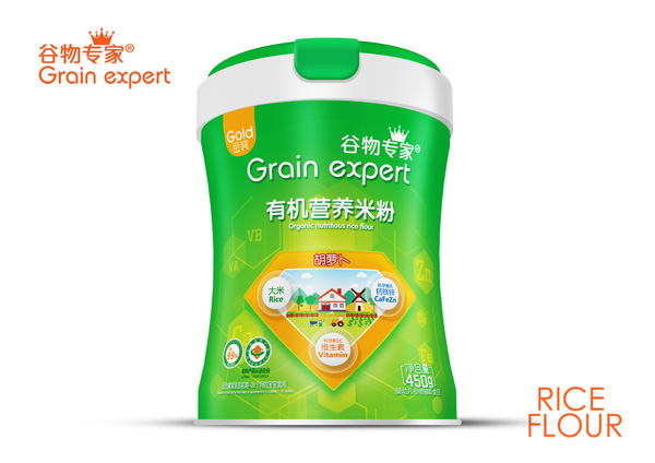 谷物專家有機(jī)營養(yǎng)米粉-胡蘿卜罐裝