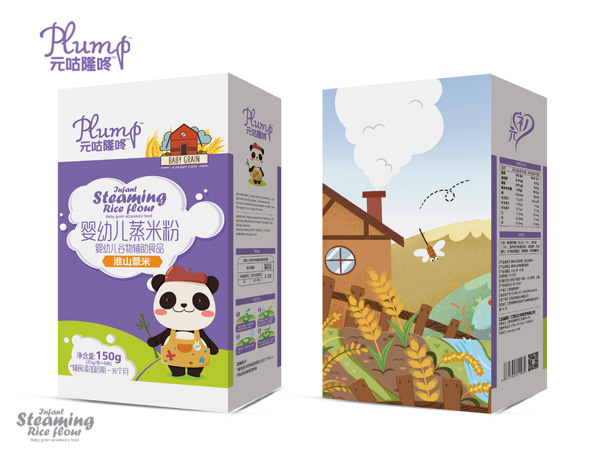 元咕隆咚嬰幼兒蒸米粉-淮山薏米