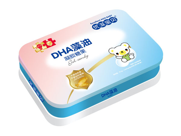 優(yōu)滋寶貝DHA藻油凝膠糖果 鐵聽