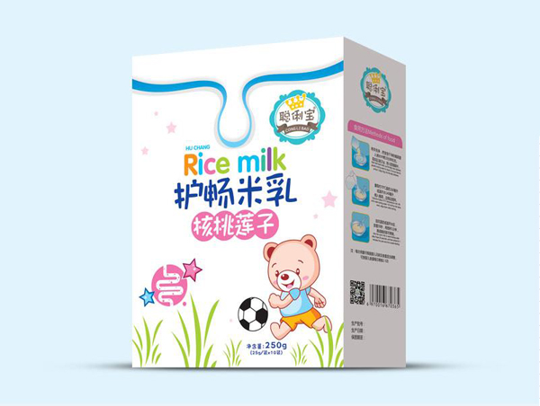 聰俐寶核桃蓮子護暢米乳 盒裝