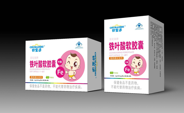 初寶適澤知潤(rùn)牌鐵葉酸軟膠囊