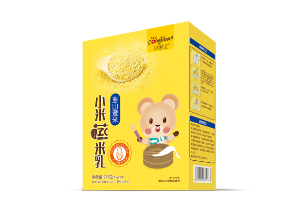 聰俐寶淮山薏米小米蒸米乳-盒裝