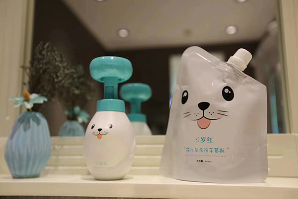 三歲紅花兒朵朵洗手慕斯