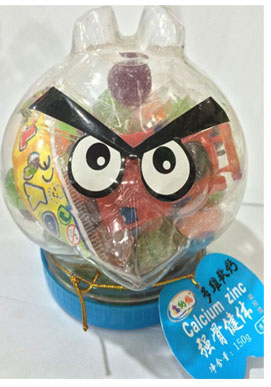 鑫納福軟糖憤怒的小鳥(niǎo)造型 強(qiáng)骨健體