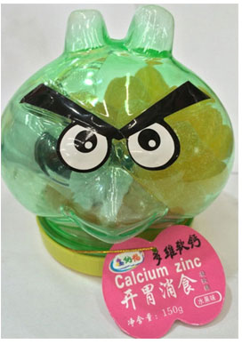 鑫納福軟糖憤怒的小鳥(niǎo)造型 開(kāi)胃消食