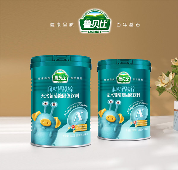 魯貝比潤A+鈣鐵鋅無水葡萄糖固體飲料
