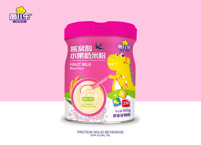 茵兒樂(lè)燕窩酸水果奶米粉-高鋅+香橙