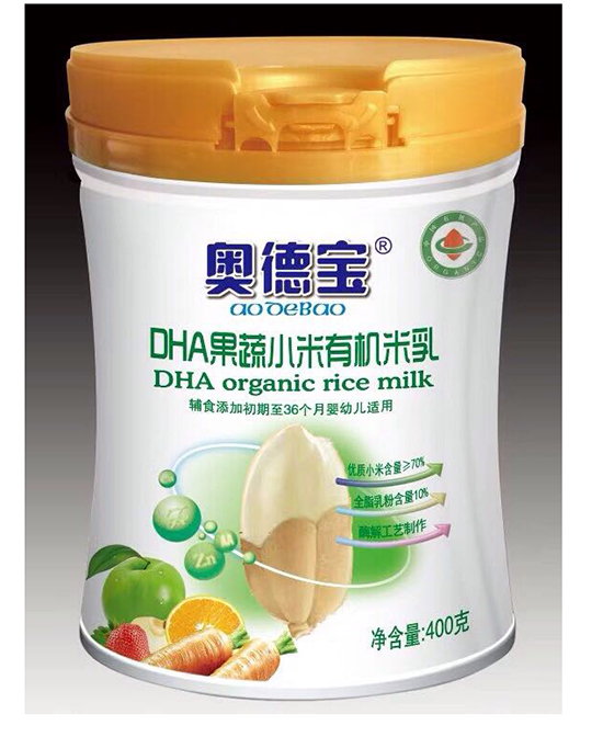 奧德寶DHA果蔬小米有機(jī)米乳