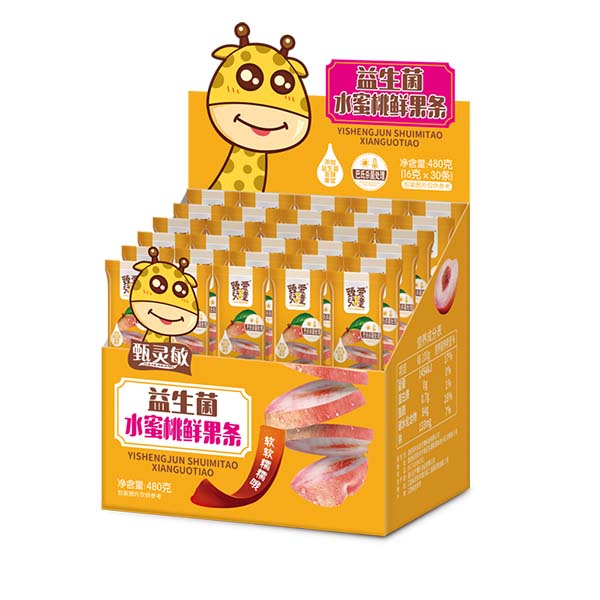 臻愛兒童益生菌水蜜桃鮮果條2