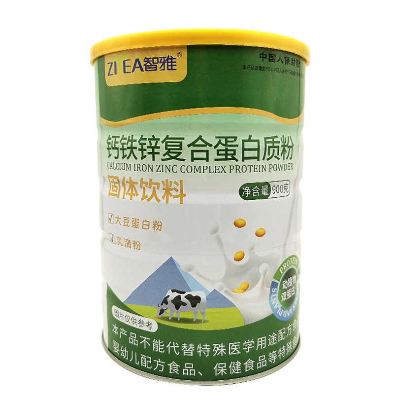 智雅鈣鐵鋅復合蛋白質粉固體飲料