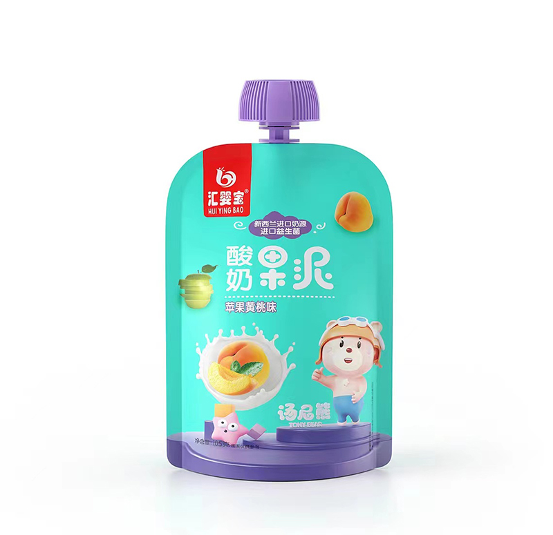 匯嬰寶酸奶果泥-蘋(píng)果黃桃味