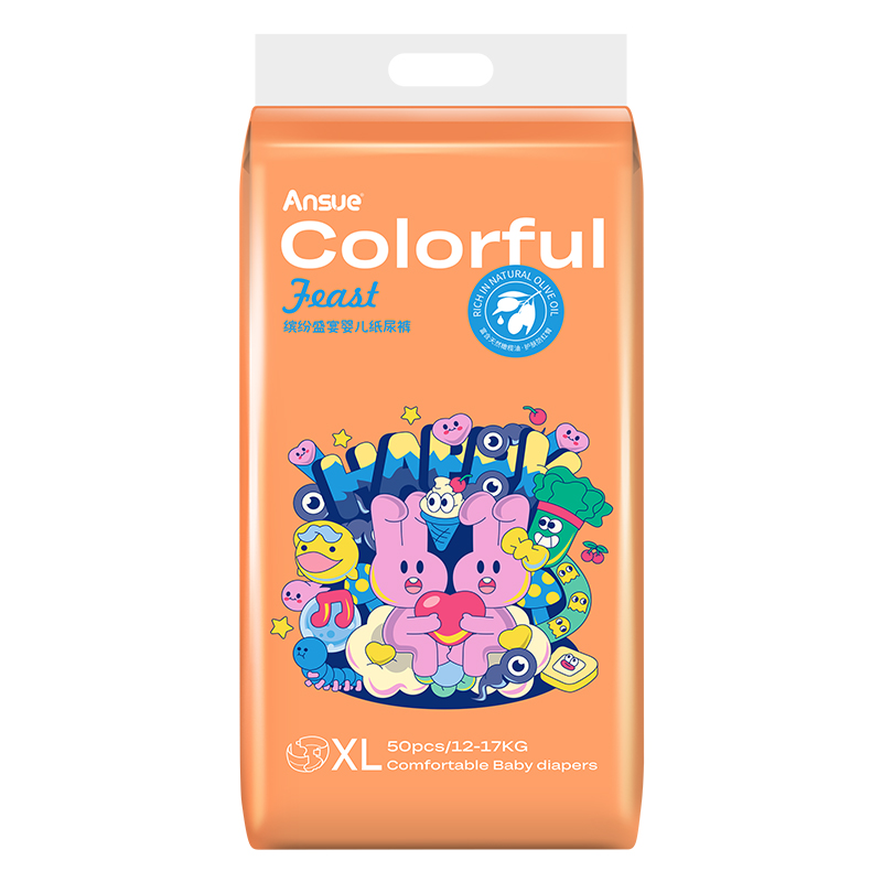 繽紛盛宴嬰兒紙尿褲XL