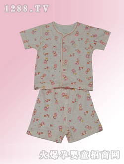 安嬰寶小碎花對(duì)門開(kāi)衫