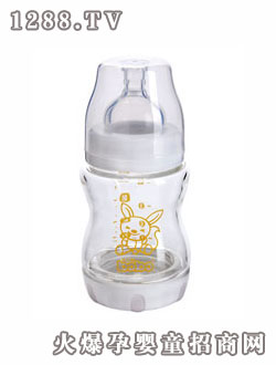 樂兒寶玻璃防吐奶奶瓶 (150毫升 寬口徑)BP512