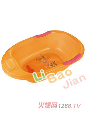 麗寶健橘黃色yinge浴盆
