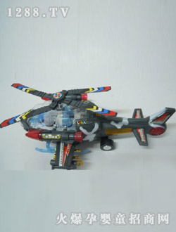 趣多多電動直升飛機玩具