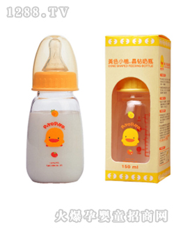 黃色小鴨晶鉆奶瓶150CC