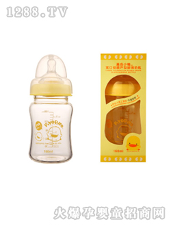 寬口徑葫蘆型玻璃奶瓶160ml