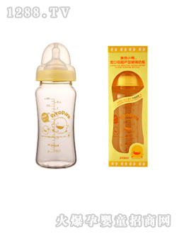 寬口徑葫蘆型玻璃奶瓶240ml
