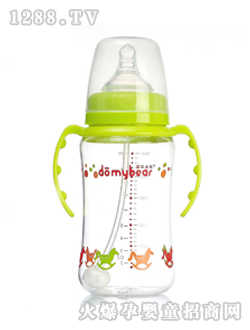 寬口徑自動(dòng)握把PC奶瓶300ML