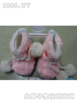 麗嬰房淡粉學步鞋