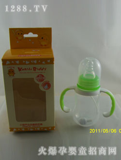 PP標口小葫蘆握把自動奶瓶